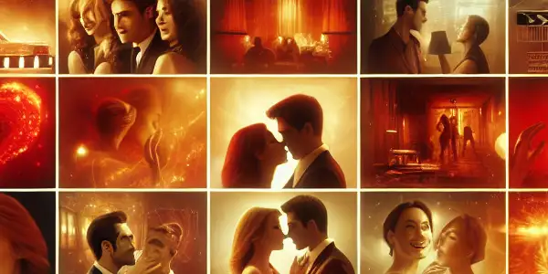 A modern adult entertainment platform featuring a sleek interface, vibrant thumbnails, and immersive urban elements.